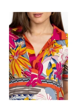 Outlet Johnny Was Short Sleeve Swing Polo Rachel May