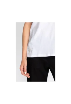 Best Johnny Was Short Sleeve V-Neck Layering Tee White