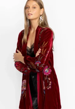 Online Johnny Was Sidonia Bishop Sleeve Kimono Rich Red