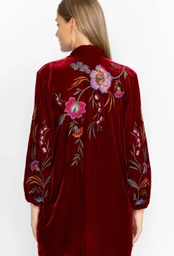 Online Johnny Was Sidonia Bishop Sleeve Kimono Rich Red