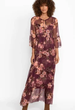 Hot Johnny Was Silk Maxi Dress Winonna