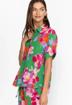 Outlet Johnny Was Silk Shirt Nadine
