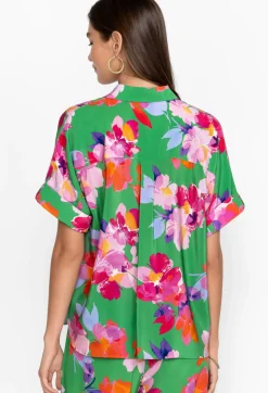 Outlet Johnny Was Silk Shirt Nadine