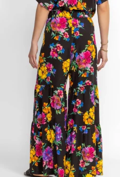 Clearance Johnny Was Silk Tiered Pant Poppy