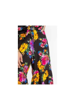 Clearance Johnny Was Silk Tiered Pant Poppy