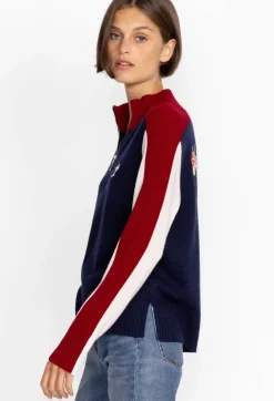 Online Johnny Was Ski Quarter Zip Pullover Navy