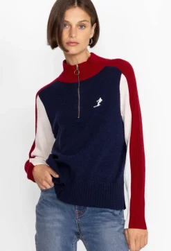 Online Johnny Was Ski Quarter Zip Pullover Navy