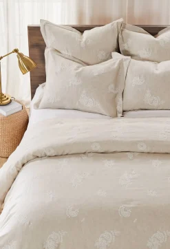 Clearance Johnny Was Skyler Eyelet Linen King Shams Sand