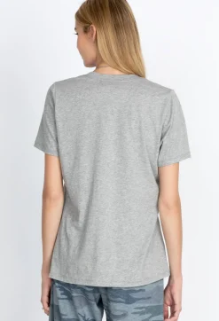 Online Johnny Was S/S V-Neck Layering Tee Heather Grey
