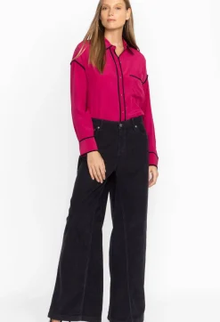 Clearance Johnny Was Suki Wide Leg Jean Black