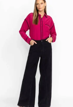 Clearance Johnny Was Suki Wide Leg Jean Black