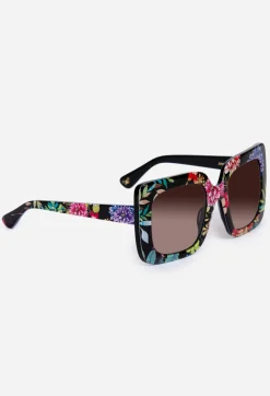 Johnny Was Sutton Sunglasses Printed Dreamer Noir