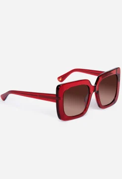 Discount Johnny Was Sutton Sunglasses Solid Red