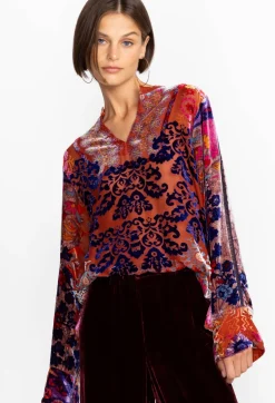 Best Johnny Was Syriah Burnout Enta Blouse Multi