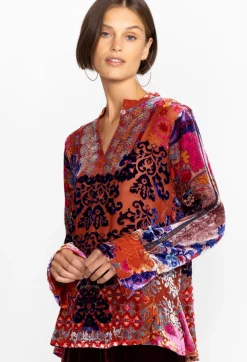 Best Johnny Was Syriah Burnout Enta Blouse Multi