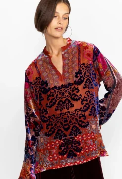 Best Johnny Was Syriah Burnout Enta Blouse Multi