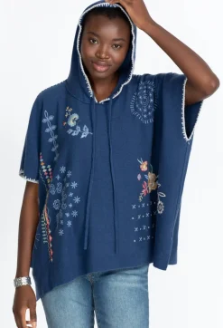 Sale Johnny Was Taryn Poncho Azul