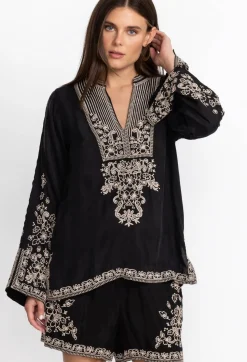 Outlet Johnny Was Tempest Blouse Black