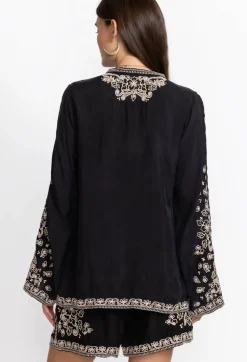 Outlet Johnny Was Tempest Blouse Black
