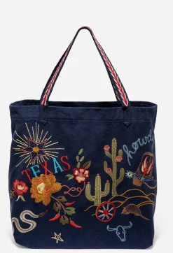 Discount Johnny Was Texas Everyday Tote Navy
