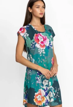 Discount Johnny Was The Brigette Cap Sleeve Dress Tura Turquoise
