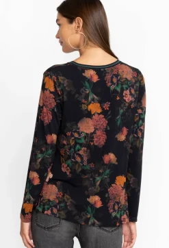 Best Johnny Was The Janie Favorite Long Sleeve V-Neck Swing Tee Amapola