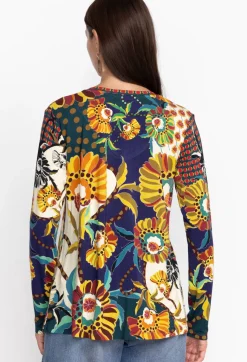 Hot Johnny Was The Janie Favorite Long Sleeve V-Neck Swing Tee Kimbra