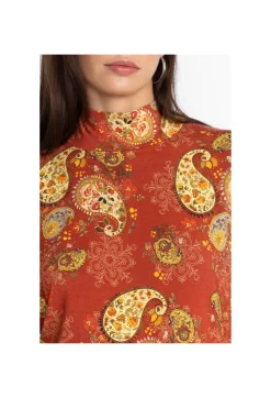 Hot Johnny Was The Janie Favorite Mock Neck Paisley Lace