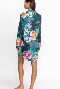 New Johnny Was The Neena Long Sleeve Shirt Tura Turquoise