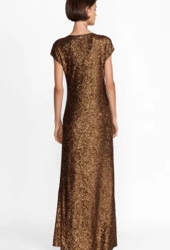 Outlet Johnny Was Toto Sequin Maxi Dress Butterscotch