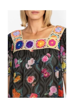 Best Johnny Was Tristan Blouse Rose Lace