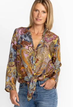 Outlet Johnny Was Tunic Sandalwood