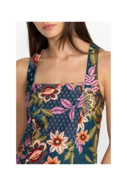 New Johnny Was Twist Back Tennis Dress Delfino