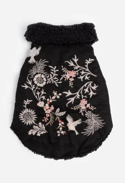 Online Johnny Was Valentina Embroidered Denim Pet Jacket Black