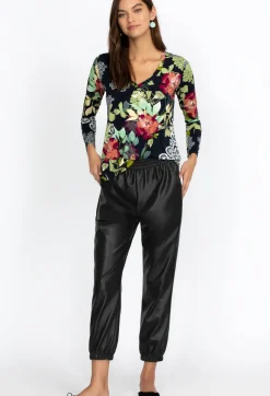 Clearance Johnny Was Vegan Leather Jogger Black