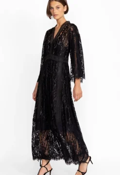Johnny Was Veronne Lace Dress (Slip) Black