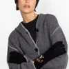 New Johnny Was Vista Embroidered Gloves Black