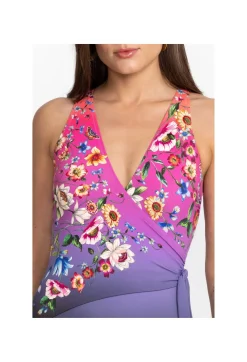 New Johnny Was Wrap One Piece Ombre Garden