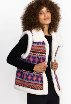 Online Johnny Was Yuya Sherpa Reversible Vest Multi