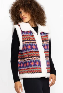 Online Johnny Was Yuya Sherpa Reversible Vest Multi