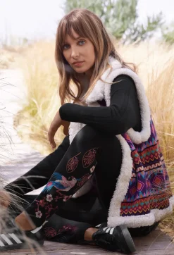 Online Johnny Was Yuya Sherpa Reversible Vest Multi