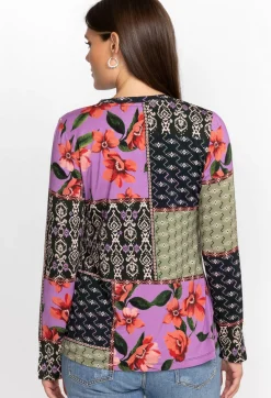 Clearance Johnny Was Zanda Split Neck Top Multi