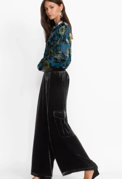 Discount Johnny Was Zatima Silk Cargo Pant Black