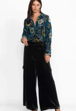 Discount Johnny Was Zatima Silk Cargo Pant Black
