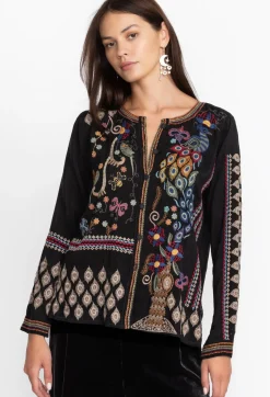 Johnny Was Zodea Blouse-Rio Black