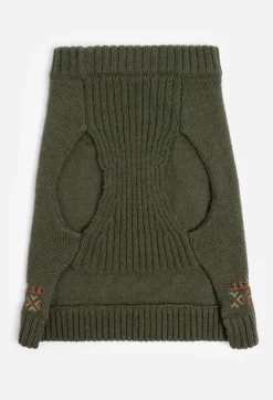 Best Johnny Was Zuzu Embroidered Dog Sweater Black